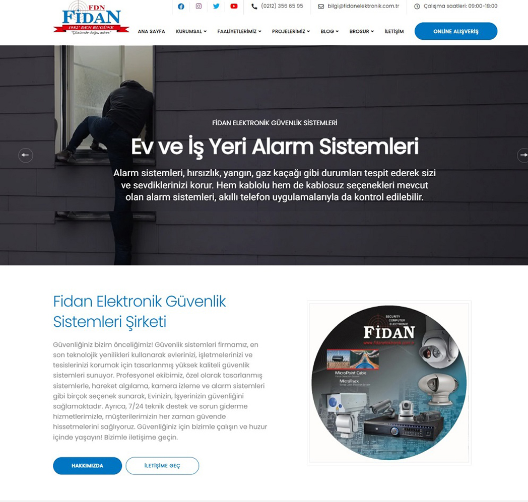 fidan elektronik guvenlik sistemleri - İstanbul Dijital Pazarlama Ajansı