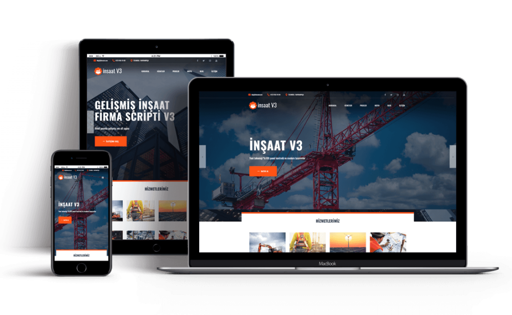 Insaat sitesi web tasarim - İnşaat Mimarlık ve Proje Firmaları İçin Web Sitesi Tasarım